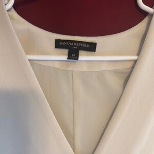 Banana Republic Cream V-Neck Dress